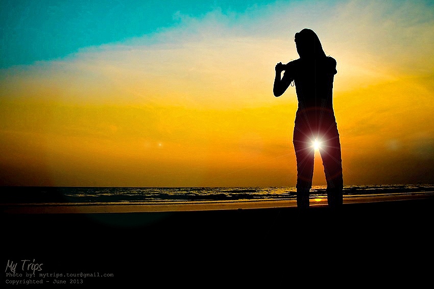 ภาพนี้เหมือนโชคช่วย เสมือนผลการตอบแทนจากการเทียวไปๆมาๆ ณ ชายหาดแห่งนี้ซะหลายรอบ เพราะว่าวันนี้อากาศเ