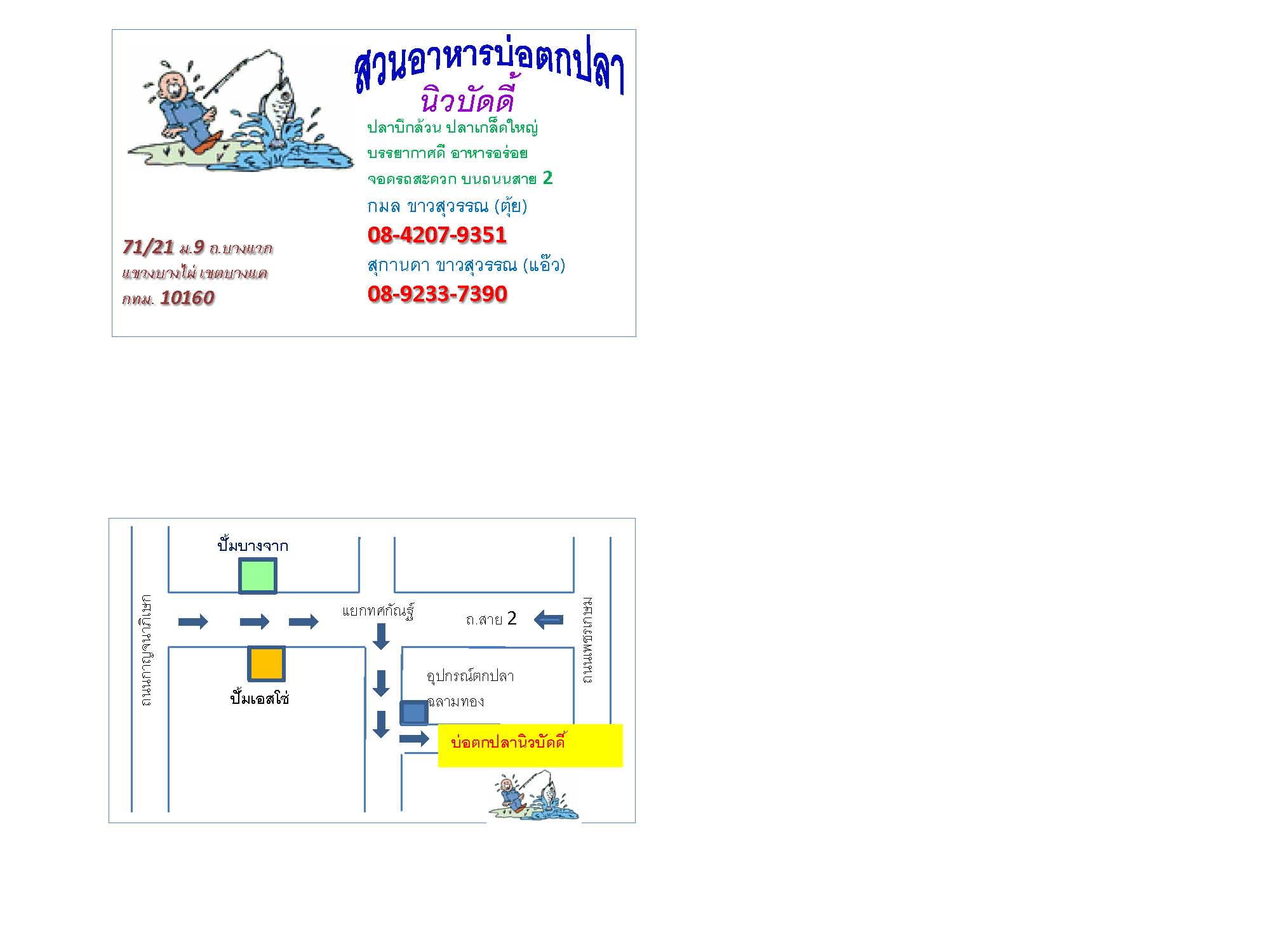 แผนที่บ่อตกปลานิวบัดดี้ครับ