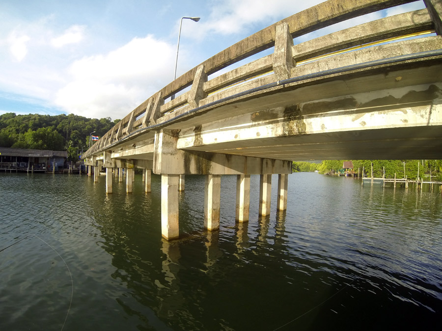  [center]หมูลงไปริกเหยื่อยางไมโครอยู่ใต้สะพาน[/center]