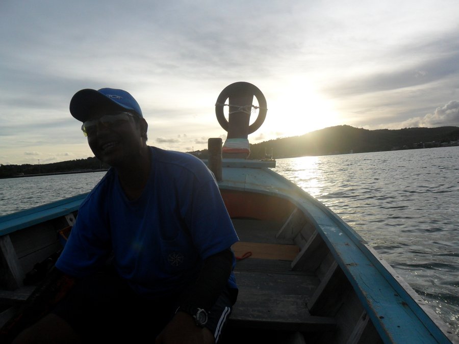 กลับแล้วได้เวลาเรือมารับพอดี