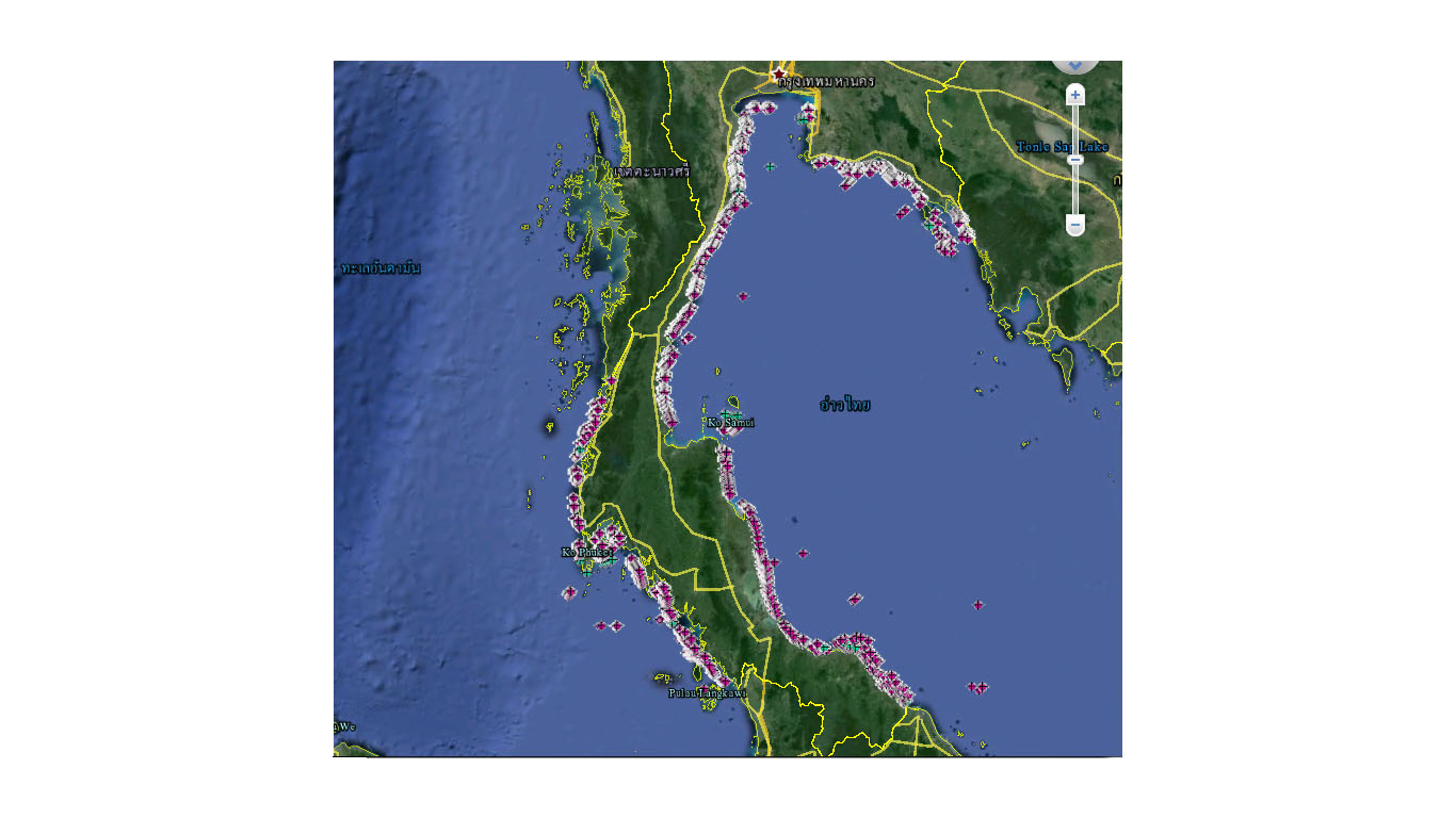 พิกัด GPS ปะการังเทียมทุกกองทั่วไทย ทั้งอ่าวไทยและทะเลอันดามัน
