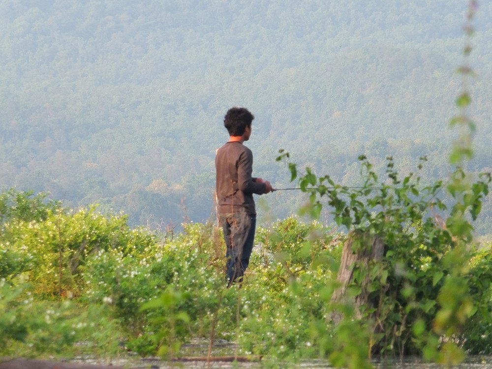 จอดเรือพัก เอาเบ็ดให้ไต๋ไปตีเล่น โดนซะงั้น :laughing: :laughing: :laughing: