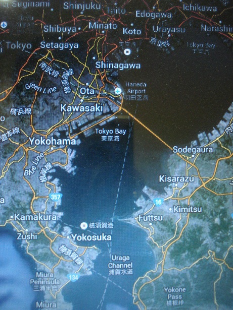 มาดูพิกัดที่ตกปลาครั้งนี้กันครับ อยู่ในอ่าวโตเกียว 