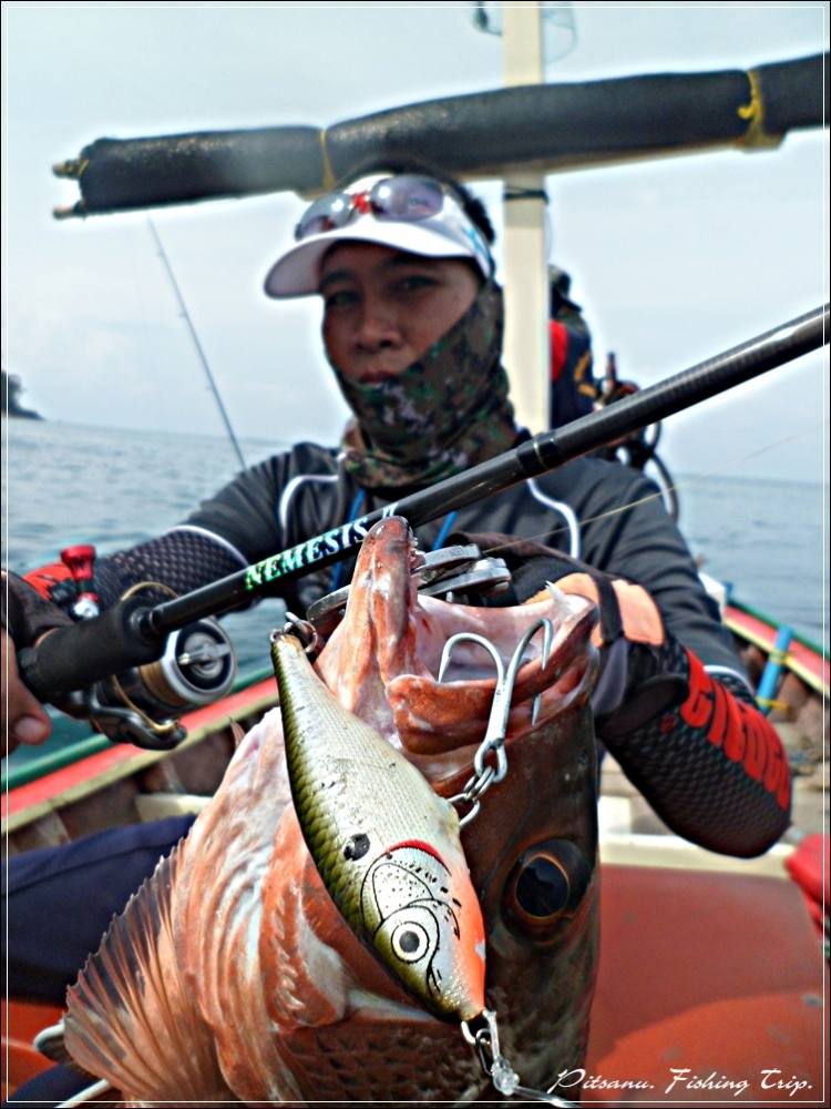 
 [center]อุปกรณ์ชุดเดิม  คัน okuma NEMESIS II  6.6 เวท 10-20 สายพีอี 2  เหยื่อ RAPALA TWITCHIN RA