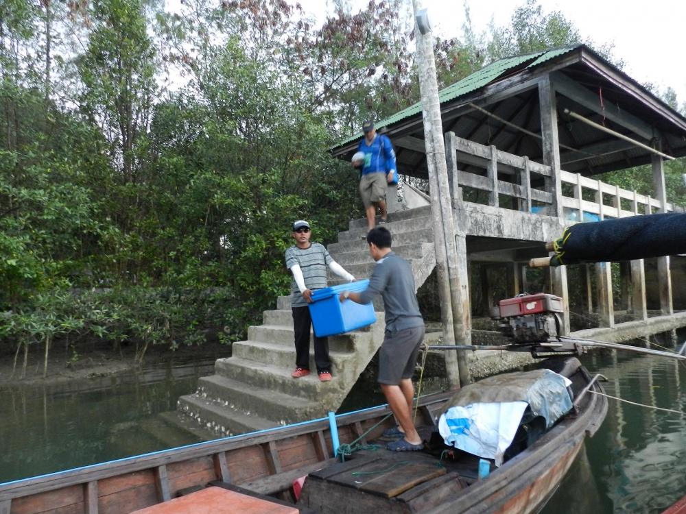 06.25 ขนสัมภาระลงเรือครับ