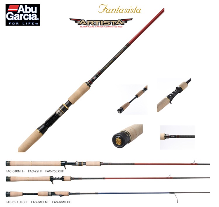 Abu Fantasista ARTISTA FAC-610MH+F Baitscasting 6'1" 1 8~20Lb. 3/8~1 oz. 145  ราคา 9,540 THB