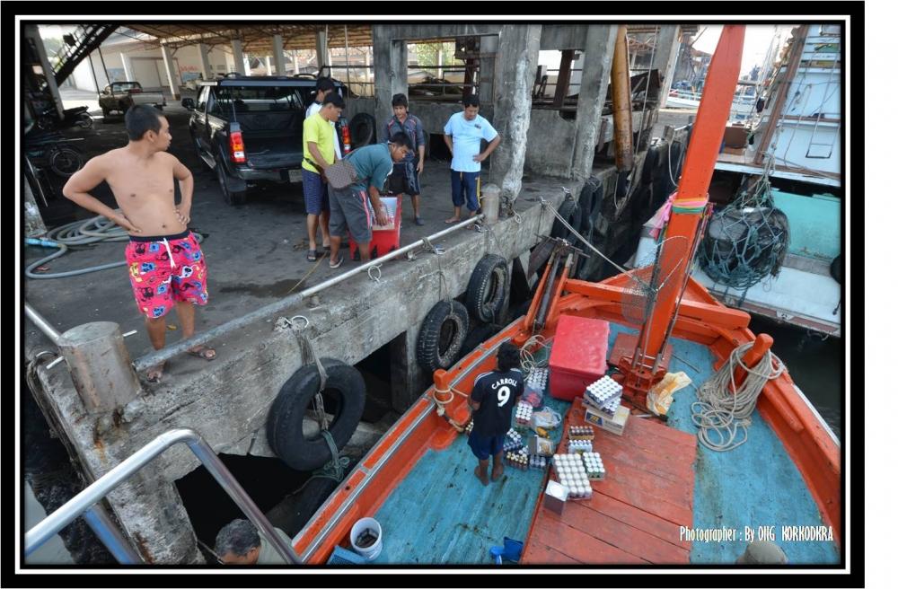 เช้ามาเราก็เดินทางจากบ้านนายหัวออฟ....มาลงเรือที่ท่าเรือเลยครับ พร้อมกับขนของสัมภาระและเสบียงสำหรับท