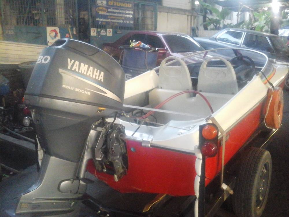 ทดลอง yamaha 30 hp four stroke ใช้ lpg ครับ