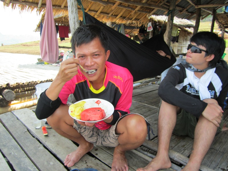 +น้านัยขอกินข้าวเหนียวมะม่วง+แตงโมก่อนว่างั้น+ :grin: