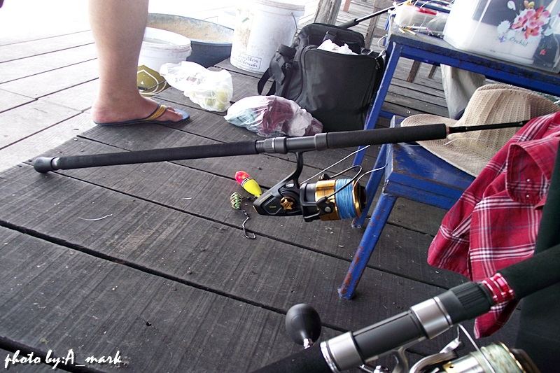 อุปกรณ์ ของน้องที่นำมามันใหญ่มาก
รอก penn spinfisher v เบอร์9500
คัน Gmax monter pe5-10 บิ้ว
สาย 