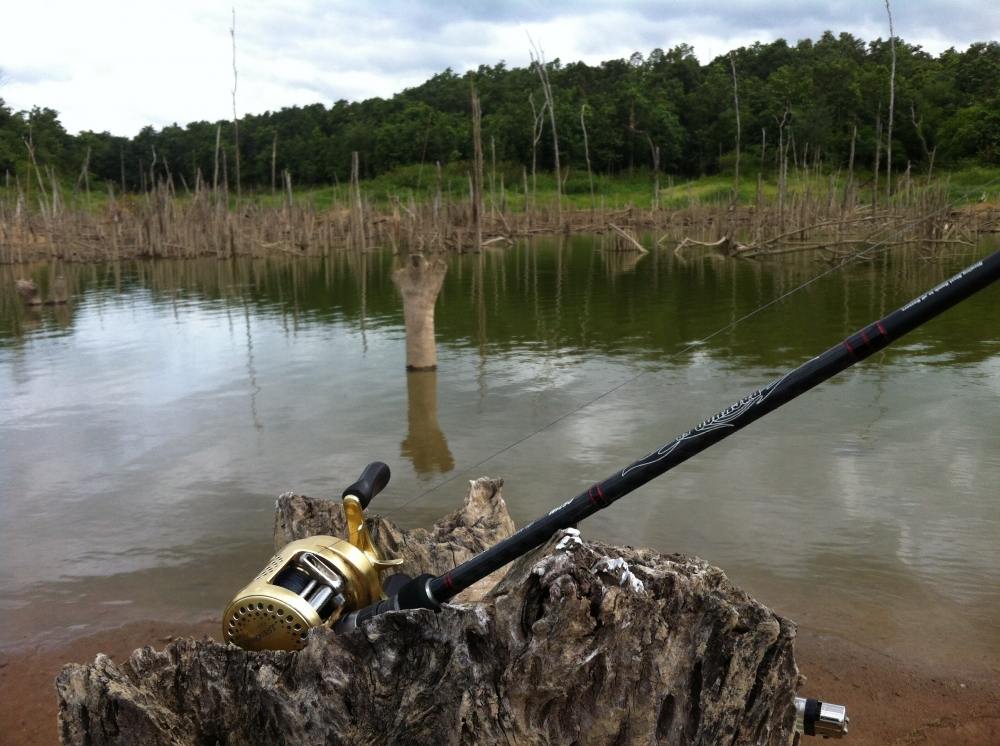 Shimano Calcutta Conquest 50
Tailwalk Backhoo 6-14lbs

ชุดเดียวเที่ยวทั่วไทยครับ
 :laughing: