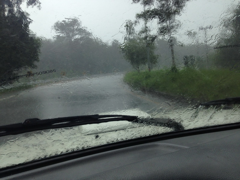วิ่งได้แค่ 40 ฝนหนักมาก