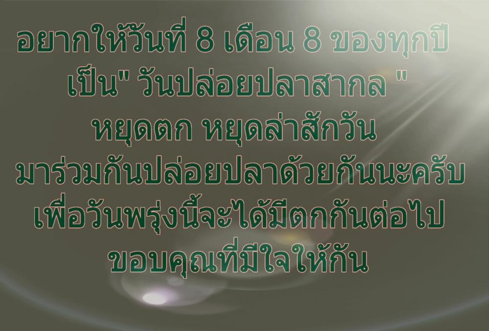 อยากมีวันดีๆร่วมกันสักวันในสังคมคนตกปลาครับ