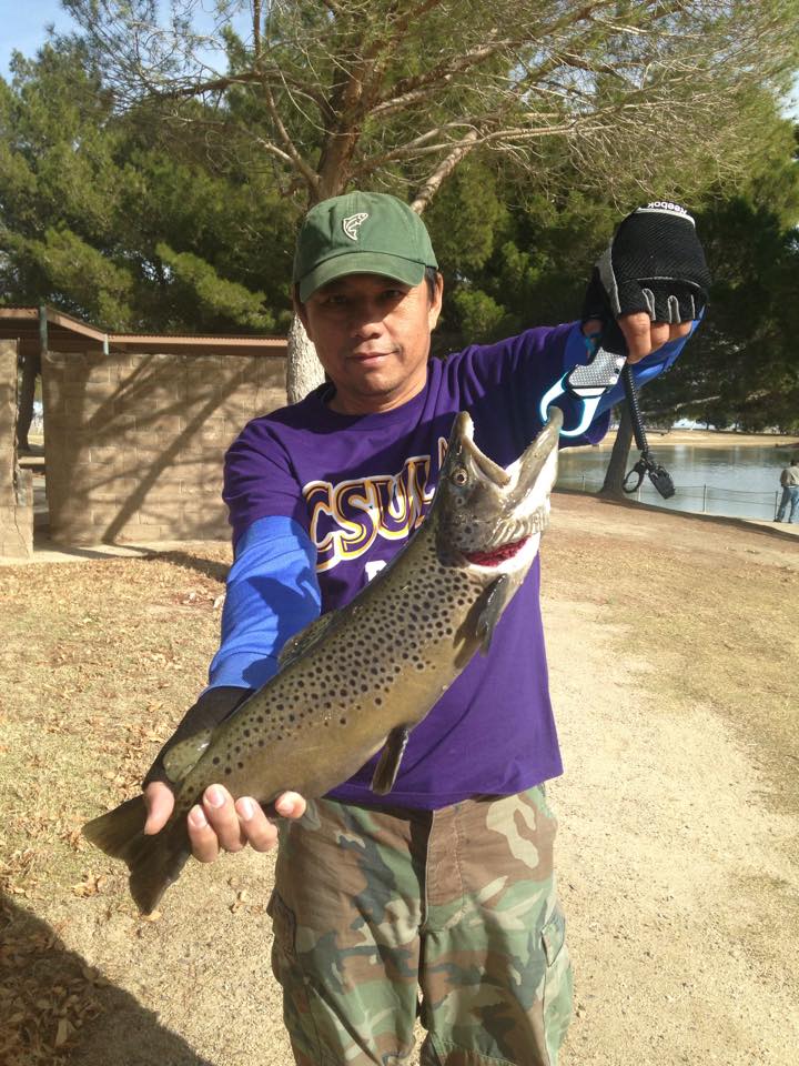 วันนี้พาพี่ต่ายมาตกปลา...อีกวัน
พี่ท่านเล่นปลาหายากครับ....ฺบราวเทราท์(Brown Trout)
 :cheer: :chee