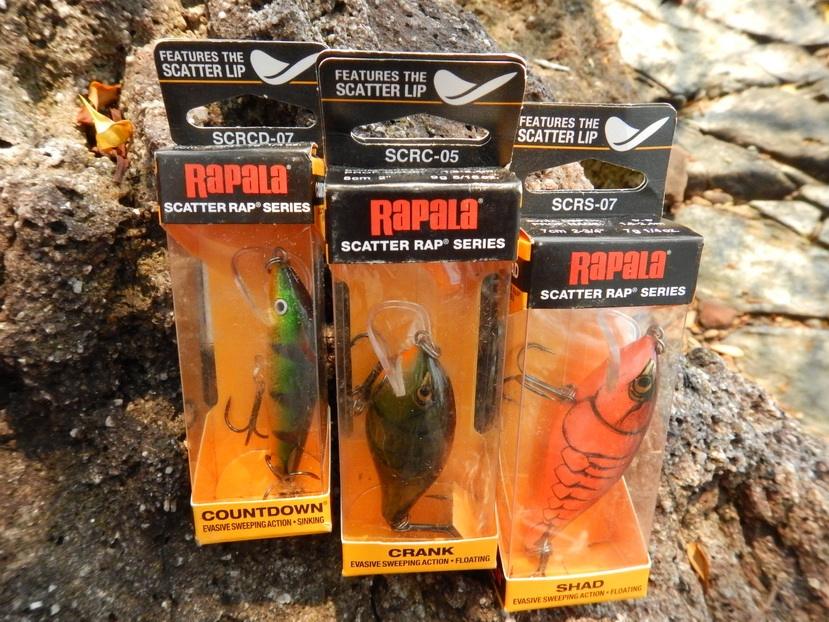 

เหยื่อที่ราพาล่าไทยแลนด์ สนับสนุนมาให้ลองใช้ดูครับ :Rapala scatter rap ทั้ง3รุ่น  :cheer: :cheer