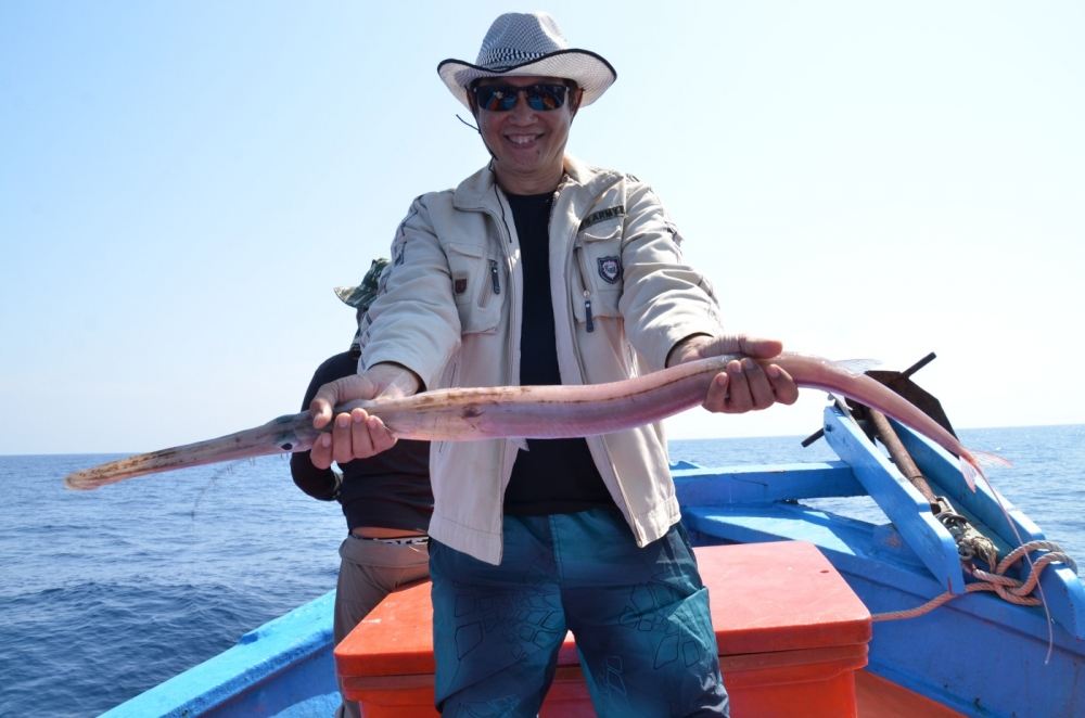 ปลาปากแตรเรียบ หรือ ปลาปากขลุ่ยแดง
 (อังกฤษ: Red cornetfish, Pacific cornetfish, Smooth cornetfish;