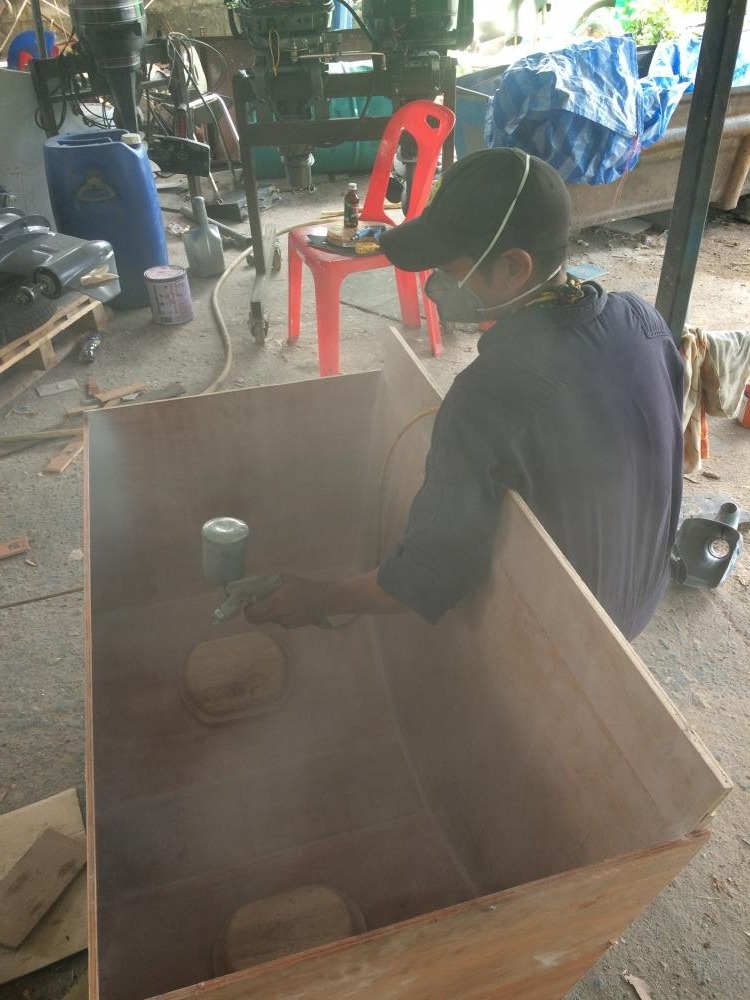 พ่นสีเก็บ ถมให้งานเรียบหน่อยครับ