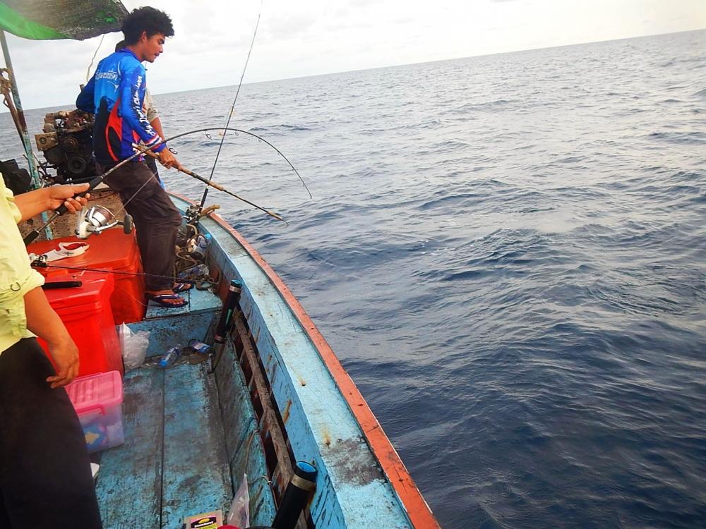 
 [center]พอโดนที ก็ช่วยลุ้นกันทั้งลำเรือ ส่วนผมเก็บภาพไปเรื่อย   :grin:[/center]

