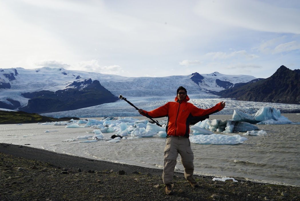 ลงจากเขามา ก็ไปต่อ Glacier เลย

สังเกตุดูลม นะครับ โหดมาก