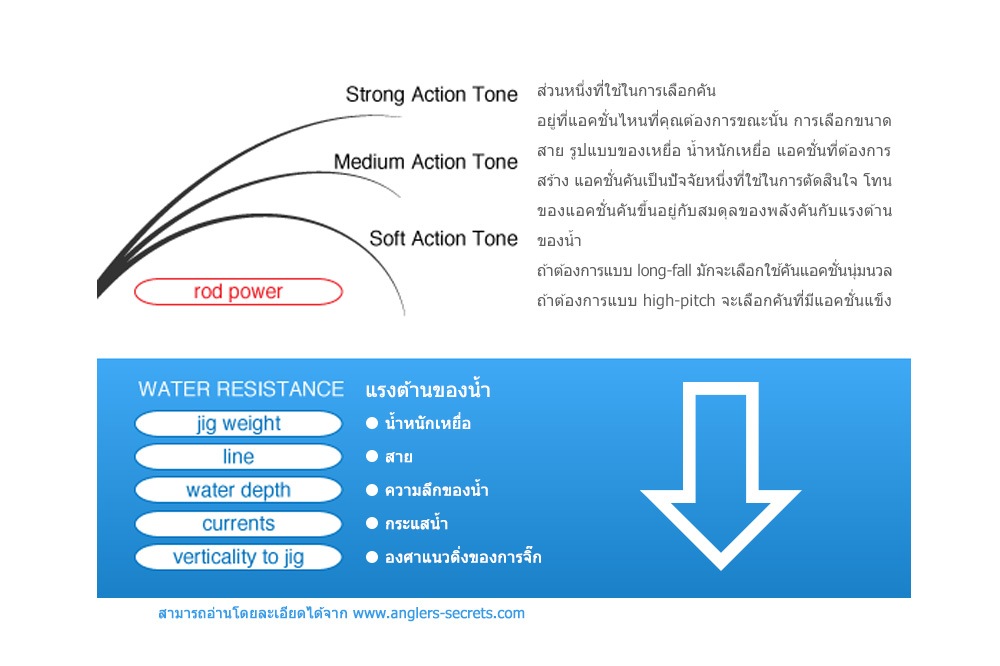  [center]แล้วถ้าเป็นคัน Jigging โดยตรงเลือกแบบไหนถึงจะเหมาะ อันนี้มีให้คร่าวๆ[/center]