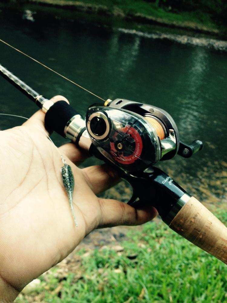 ชุดที่หยิบมาใช้ก็ง่ายๆ ครับ
Daiwa Alphas 103 BF spoon
Palms Molla 8-14lb solid tip
Shimano soare 