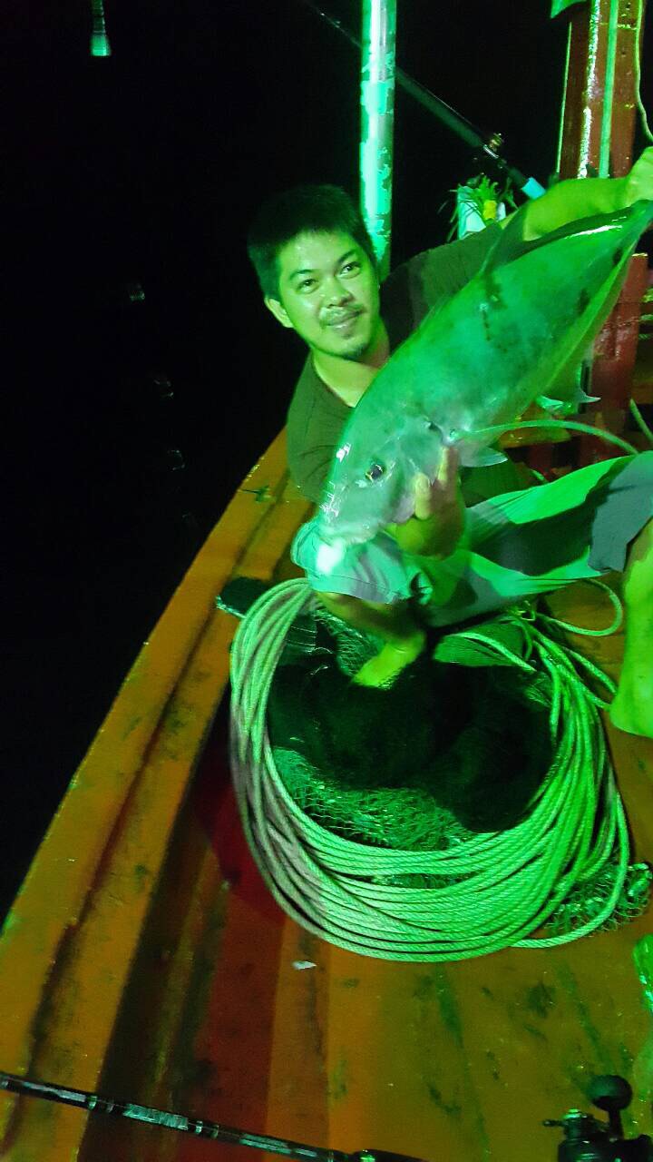 
ไม่นาน คันของน้าโอมหัวเรือก็ทำงานครับ อัดอยู่พักใหญ่ 
ขึ้นมาเป็นแชกำไซร์สวยอีกตัว :love: