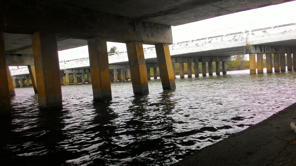 สภาพหมายที่ตกประจำครับบริเวณ สะพาน เกาะหม้อนแกง เขตคาบเกี่ยวระหว่าง จังหวัดปัตตานี กับสงขลา