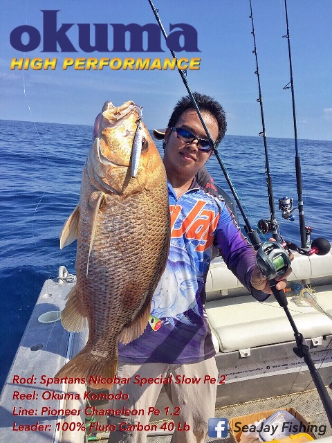 Rod:Spartans Prototype Nicobar Special pe2
Reel: Okuma Komodo
Line: Pioneer Dhamelon pe1.2
Leader