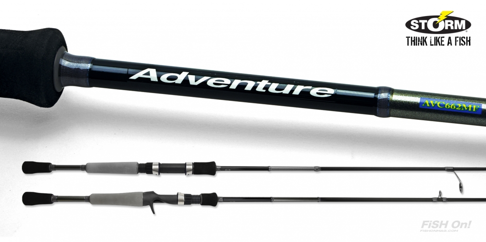 คัน เบท/สปินนิ่ง
ยี่ห้อ Storm
รุ่น Advanture 
AVC662ULF	6’6″	2 pc	1/8 – 1/4oz	2-6lb	Fast	Casting
