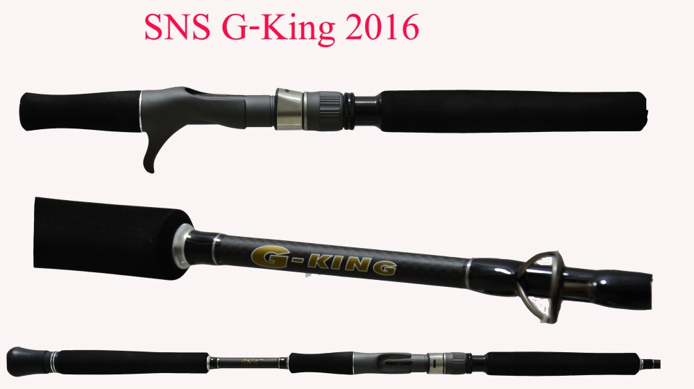 คัน
SNS G-King
Model Type  : SGK
Length  :  5.9'(ft) 
Line Weight  :  4-8(PE) 
Lure Weight  : 