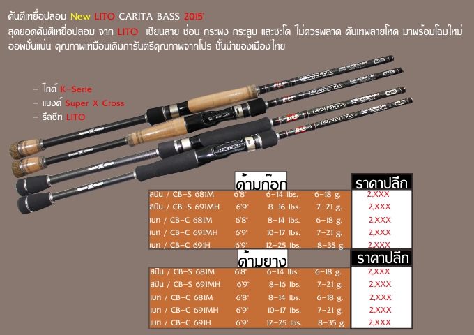 ตามหาคัน สปิน lito carita bass 2015 