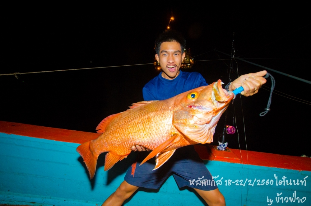 คันหน้าดินท้ายเรือทำงานครับ