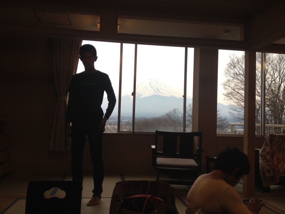 ห้องพักจะเห็น ภูเขา ฟูจิ ราคาค่าห้องนอน5คน50,000เยนต่อคืน