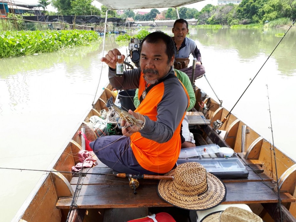 กุ้งก็ได้นะคาบ พี่เอเจ้าของร้านเอคลอง 9 ฟิชชิ่งได้แล้วครับ