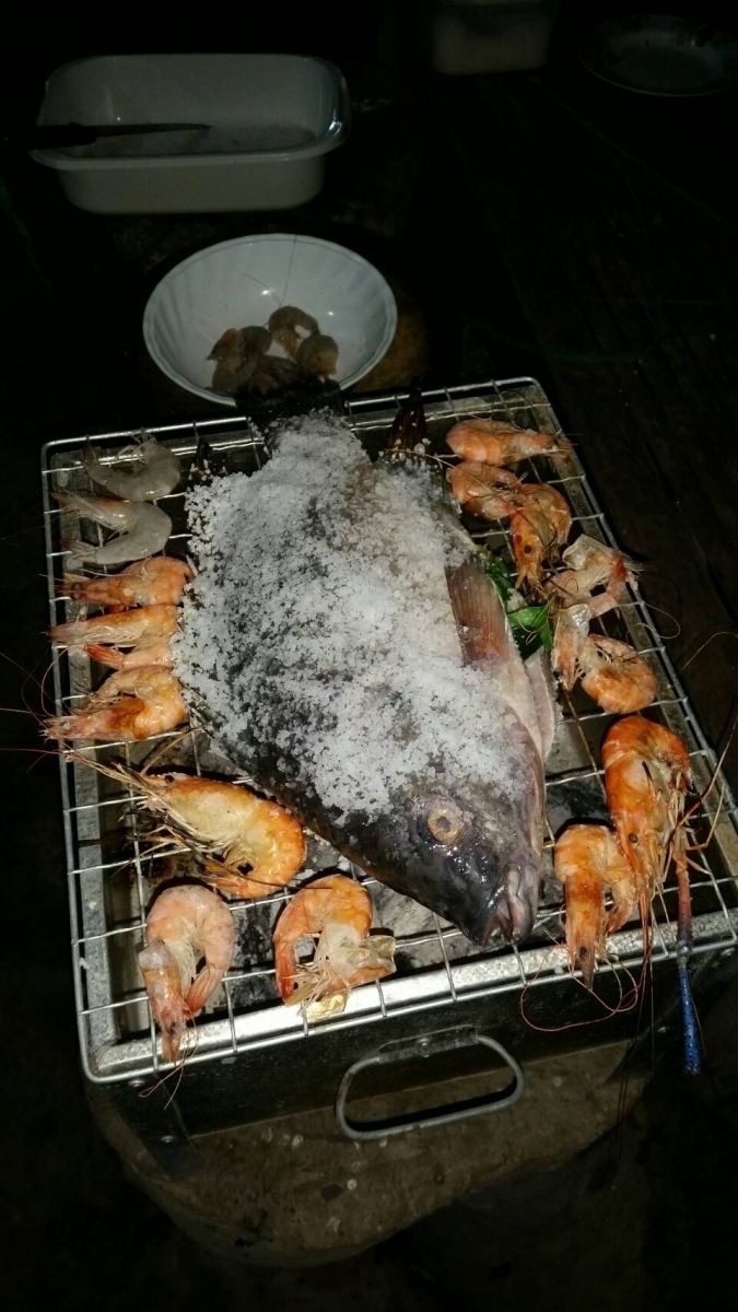 ปลายังไม่แห้งเลยกุ้งสุกไปแว้ววววว!!!!