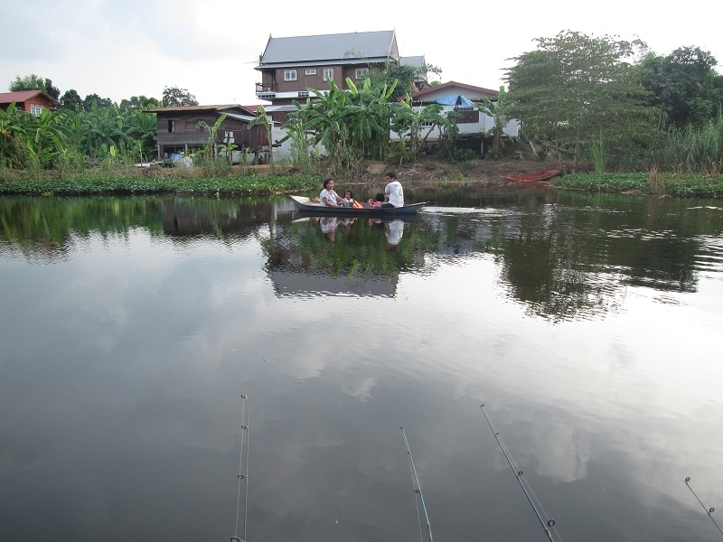 หลังฤดูฝนน้ำเริ่มใสครับ น้ำเต็มลำคลอง น่าพายเรือเล่นครับ 