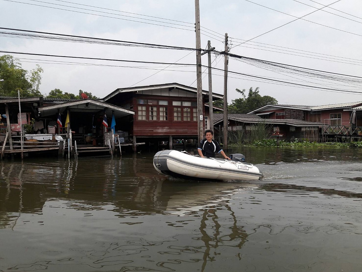 รบกวนหน่อยครับ เรือยางผม มันหน้าเชิดตลอด