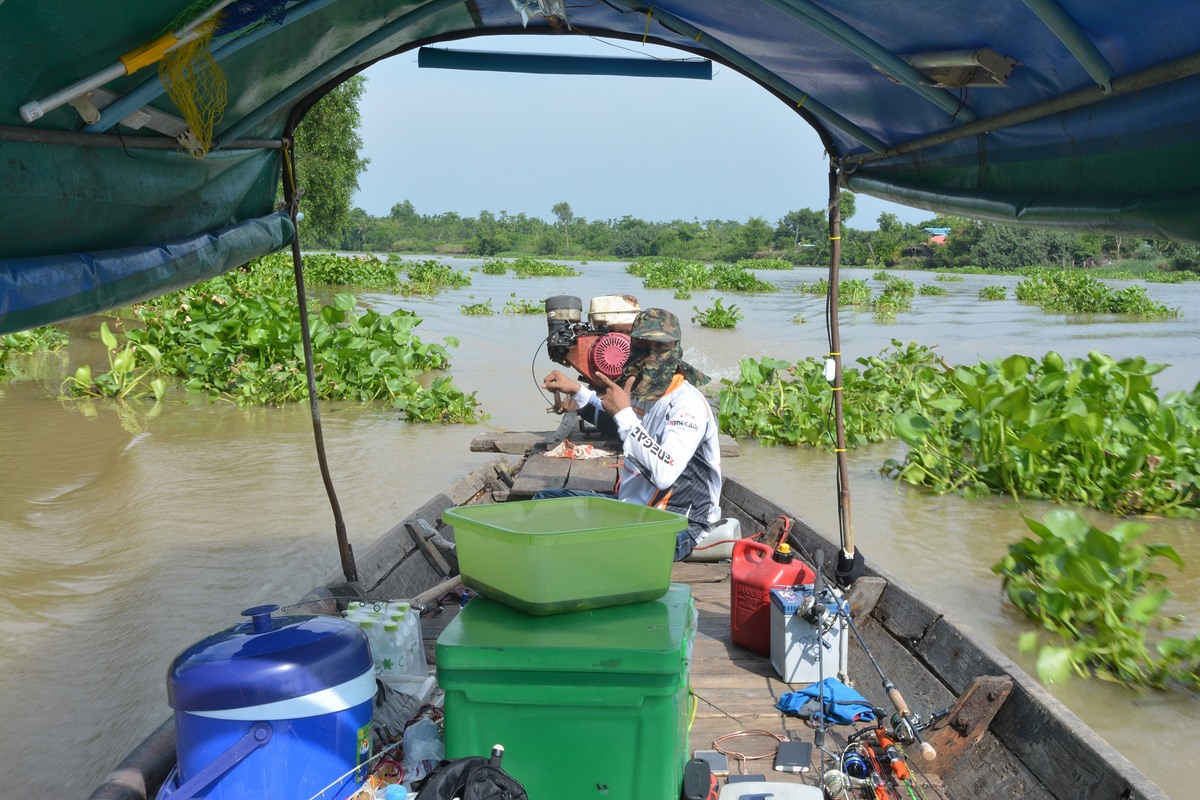 ช้วงนีปลาไม่ค้อยได้เลยจอดเรือยาก...พักมันเยอะ..ชมวิวไปพางๆก่อนนะครับพี่น้อง.ลิมแม่น้ำบางประกง..