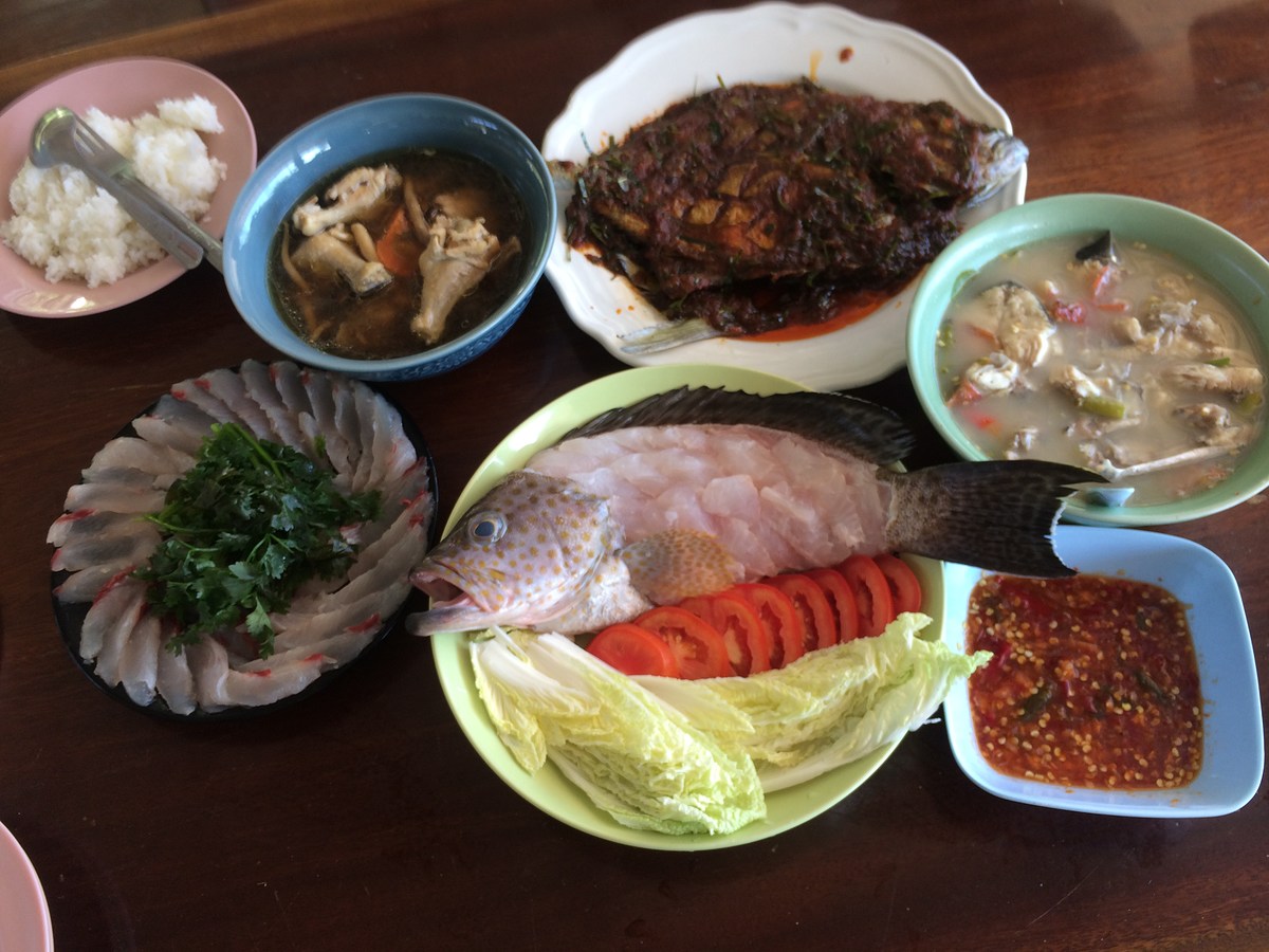 มีกระมงลาดพริกอีกหนึ่งเมนูปลาสดๆ