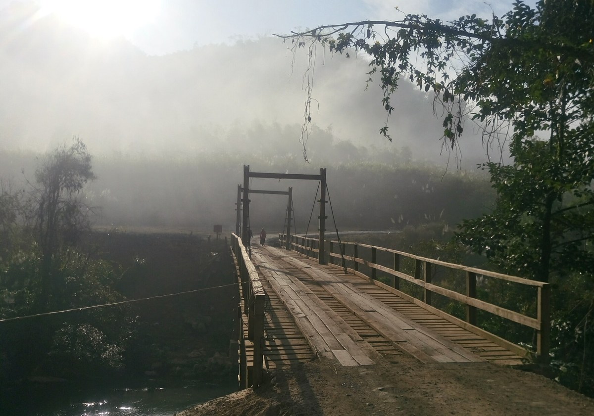 ถึงแล้วครับสะพานข้ามแม่น้ำแม่กะสะ
จากฝั่งไทยใช้เวลาไม่เกิน10นาที