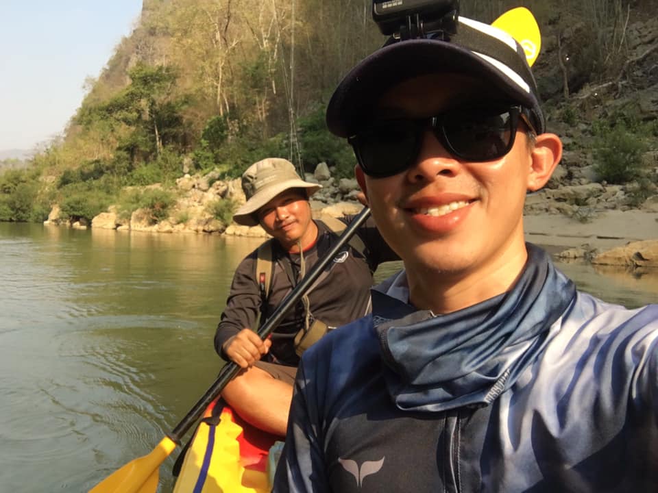 พี่เจ๋งเอาเรือคายัคมาพายเล่นตกปลาอีก2ลำ :cheer:
