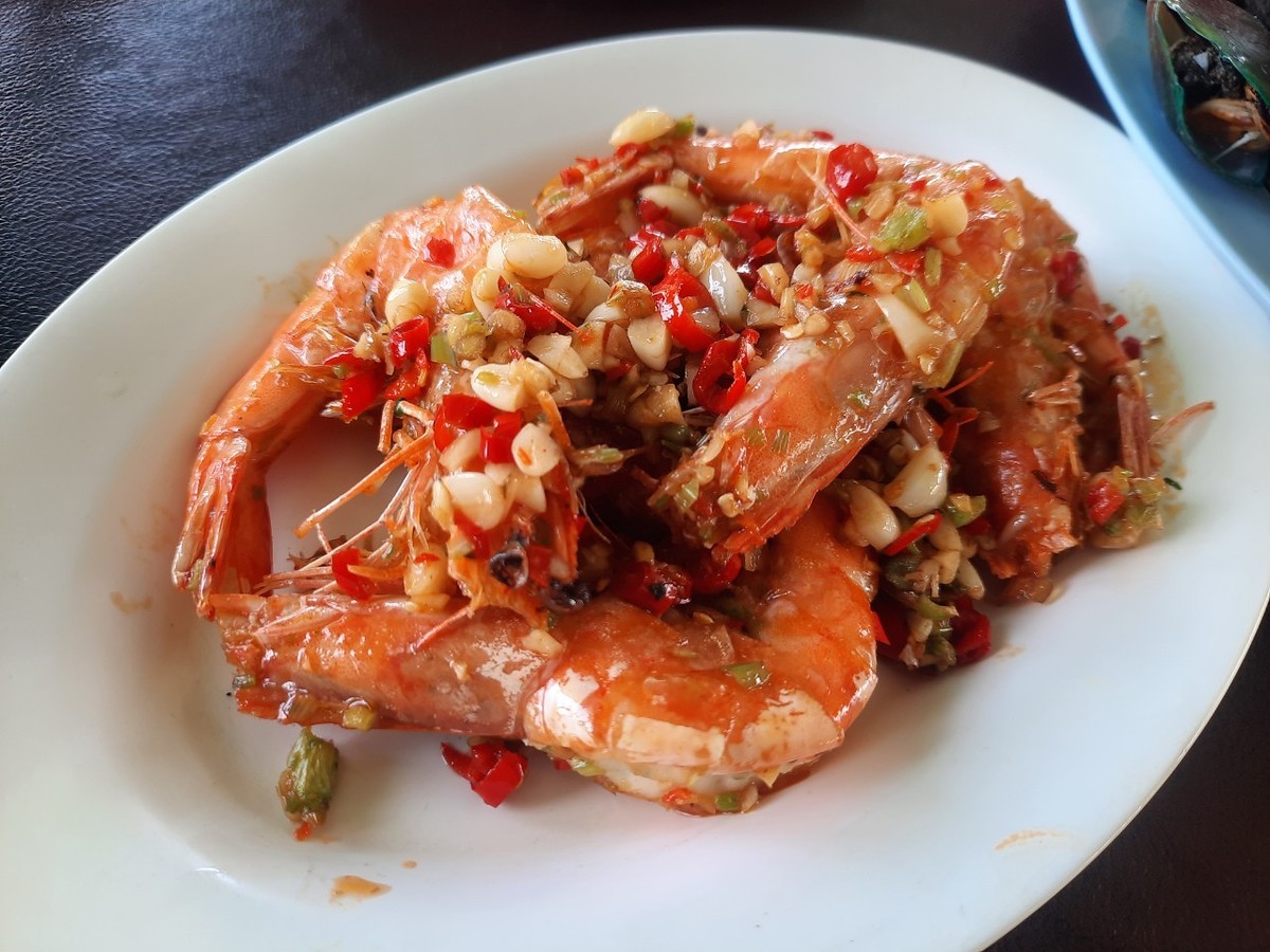 กุ้งคั่วพริกเกลือ  :laughing: :laughing: