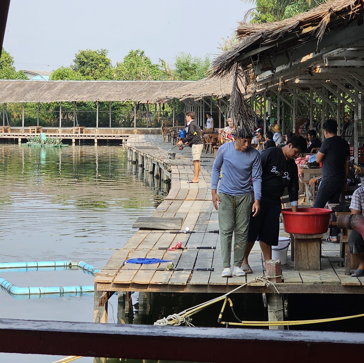 บรรยากาศ​หัวบ่อ​ ใครอยากเฝ้าไซส์​ 100​ kg แนะนำจุดนี้เลยครับ​ ​ :grin:

 :cheer: :cheer: :cheer: :