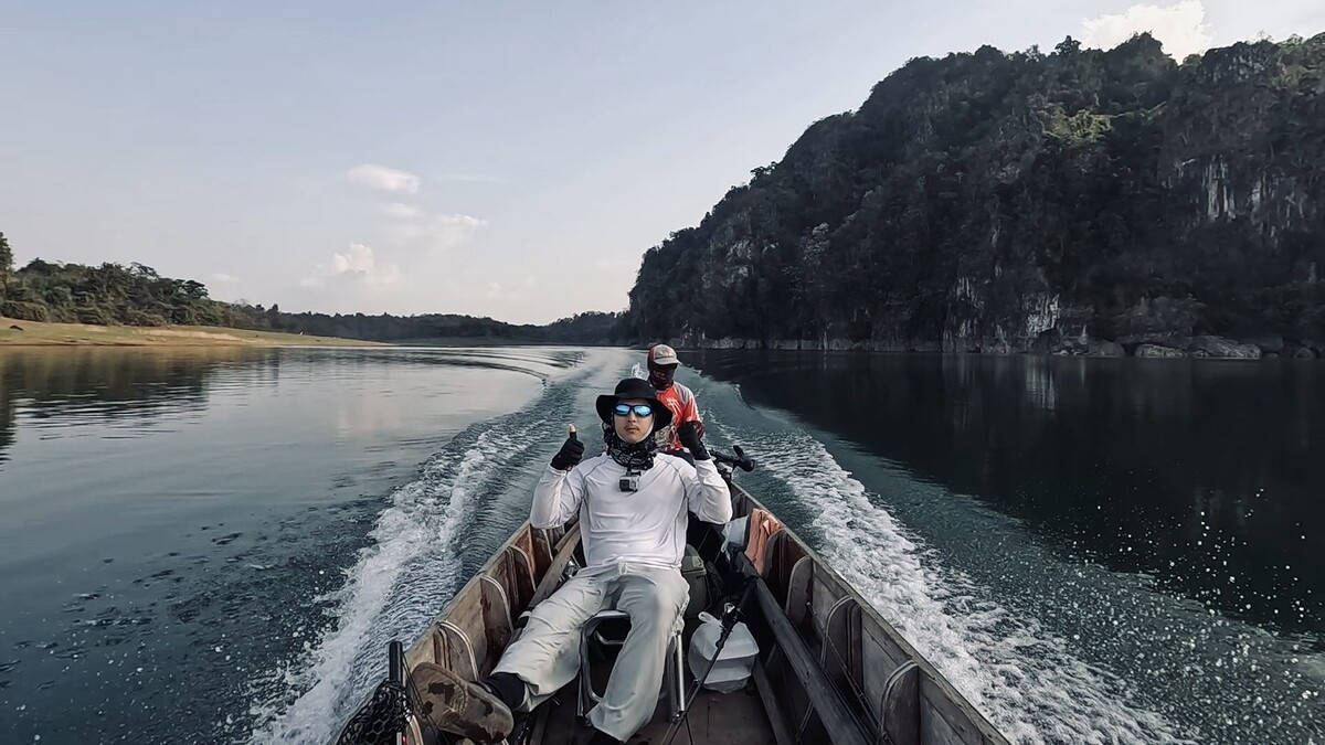 เมื่อเลาะตีมาจนสุดระยะหมาย 
เราตัดสินใจย้ายออกจากหมายกันอีกครั้ง
หมายนี้มีปลากัดเหยื่อถึง 2 ครั้ง 