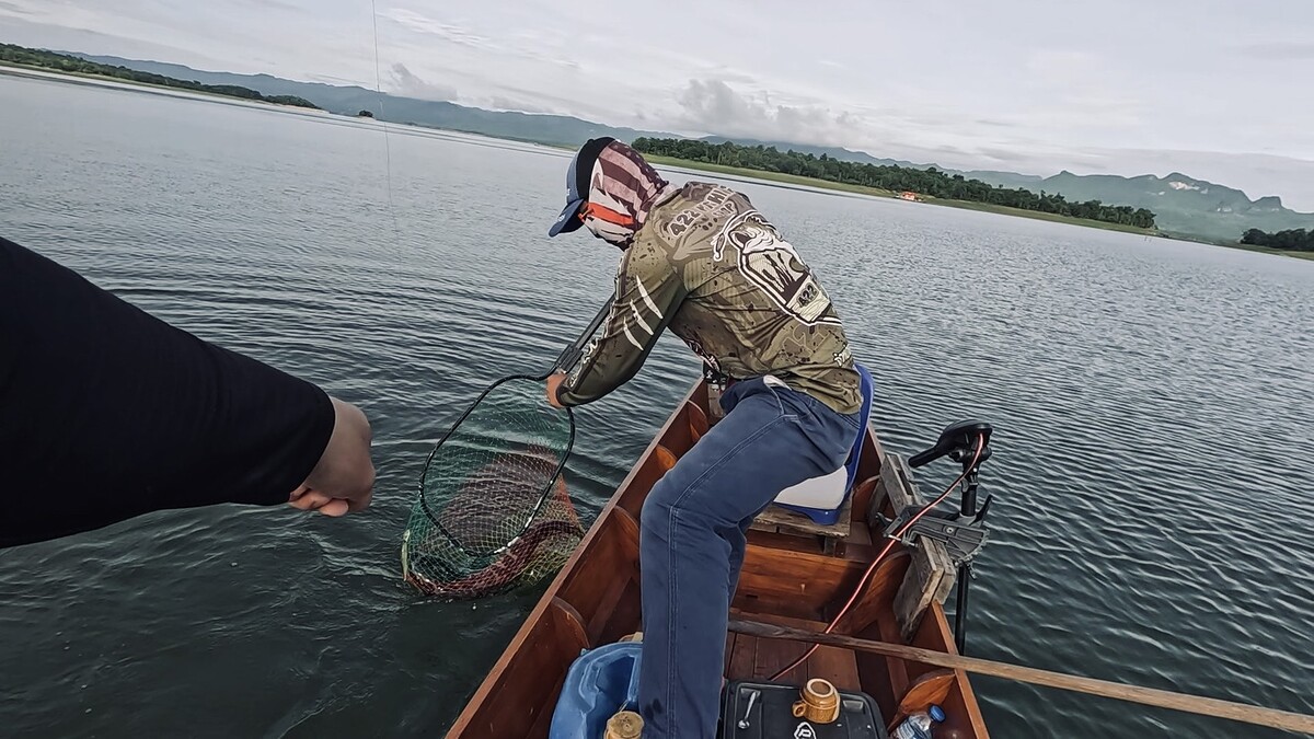 ผมจูงมันไปทางท้ายเรือ ไต๋สามที่รออ