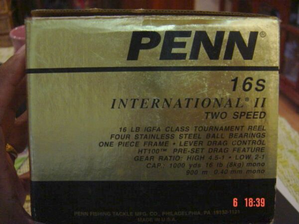 PENN 16s INTERNATIONAL II 2 SPEED.