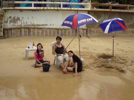 ตกปลาชายหาดพลาที่ ระยอง