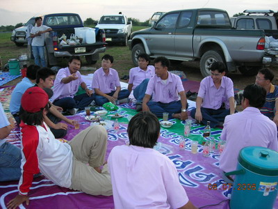 เลี้ยงส่งพรานหนอง ที่เขื่อนป่าสักฯ