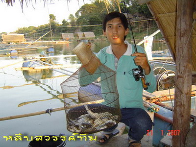 กะชังปลาริมแม่น้ำมูล