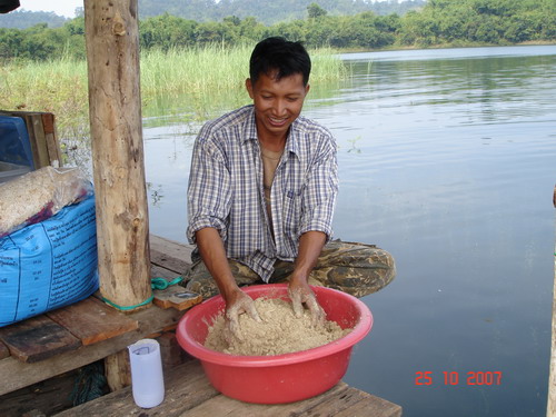 แพอังคณา เขื่อนเขาแหลม กาญจนบุรี ( ยี่สกใหญ่ )